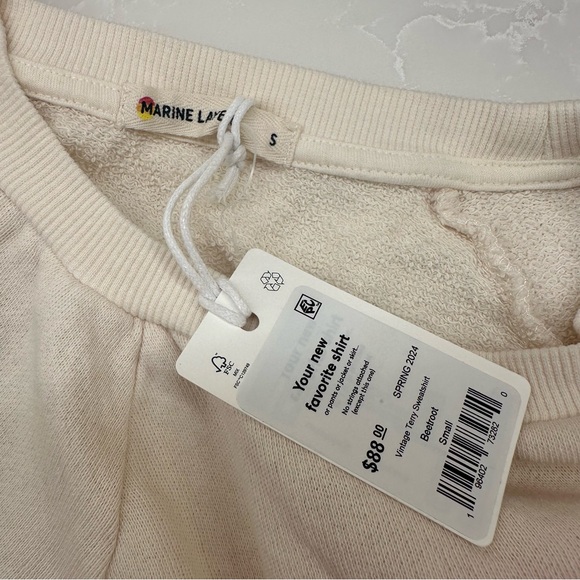 Marine Layer Ombre Pink and Cream Sweatshirt/Longsleeve. Size: Small Ladies - Picture 2 of 11